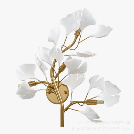 Applique murale LED design feuille de ginkgo pour hall et salon — LZ4X9M