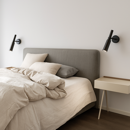 Applique murale LED en laiton avec variateur rotatif pour lecture — LZ4X9T1