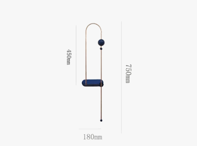 Applique murale LED en métal au design nordique moderne — LZ4X9P2