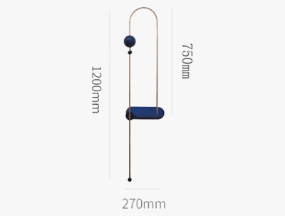Applique murale LED en métal au design nordique moderne — LZ4X9P2