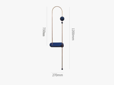 Applique murale LED en métal au design nordique moderne — LZ4X9P2