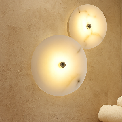 Applique murale LED en marbre naturel élégant — LZ4X9P2