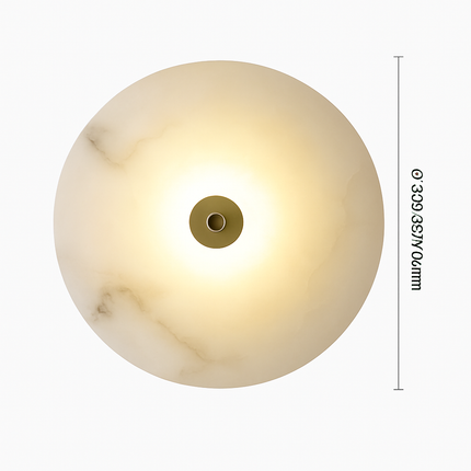 Applique murale LED en marbre naturel élégant — LZ4X9P2