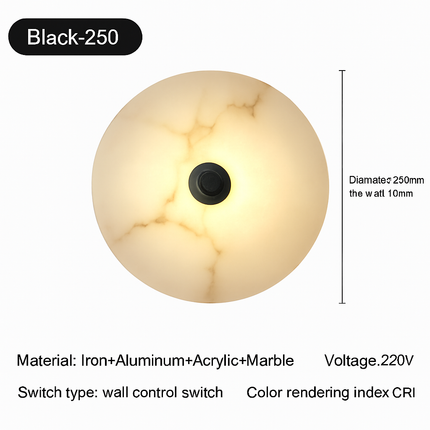 Applique murale LED en marbre naturel élégant — LZ4X9P2
