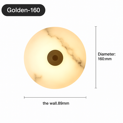 Applique murale LED en marbre naturel élégant — LZ4X9P2