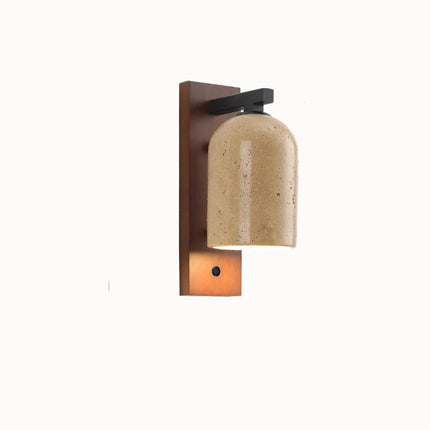applique murale led en pierre naturelle pour hôtel avec interrupteur