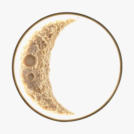 Applique murale LED en résine forme lune design nordique — LZ4FJ9