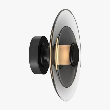 Applique murale LED moderne en verre ambre minimaliste — LZ4X9P2