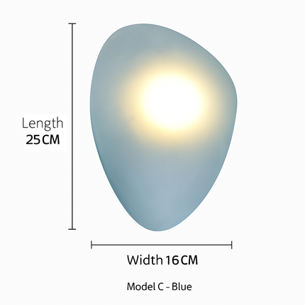 Applique murale LED en verre coloré au style nordique — LZ4X9P2