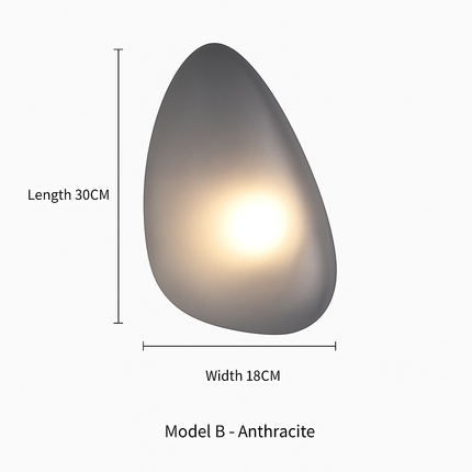 Applique murale LED en verre au design nordique décoratif — LZ4X9P2