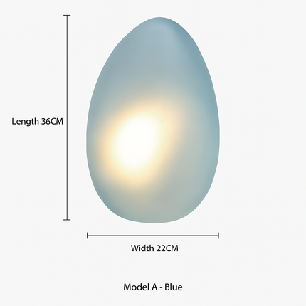 Applique murale LED en verre au design nordique décoratif — LZ4X9P2