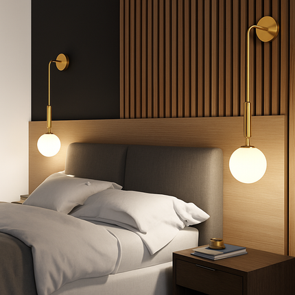 Applique murale LED en verre au design simple et moderne — LZ4X7P9