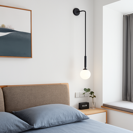 Applique murale LED en verre au design simple et moderne — LZ4X7P9