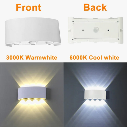 Applique murale LED étanche aluminium éclairage haut et bas extérieur — LZ4X9P2