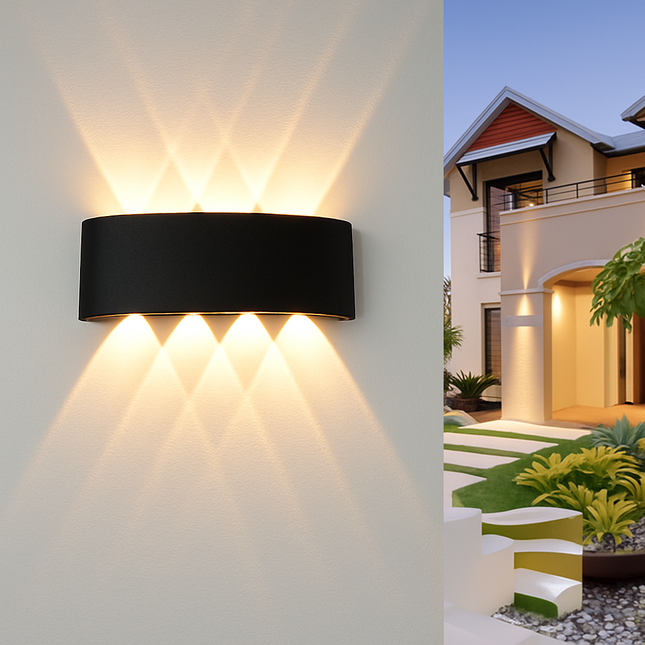 Applique murale LED extérieure en aluminium haute luminosité pour jardin — LZ4QJ7M