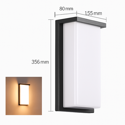 Applique murale LED extérieure en aluminium étanche et décorative — LZ4X9P2