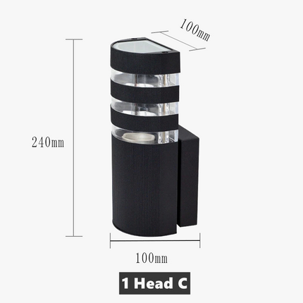 Applique murale LED demi-cercle pour éclairage extérieur design — LZ4X9Q2