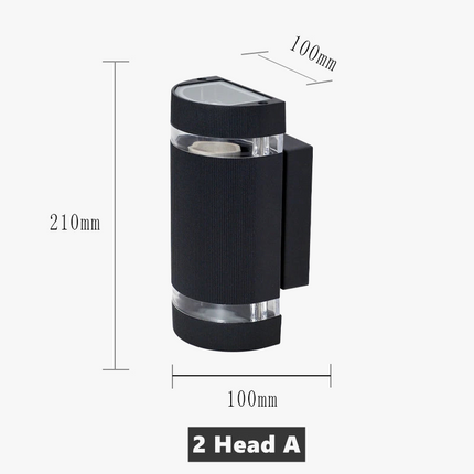 Applique murale LED demi-cercle pour éclairage extérieur design — LZ4X9Q2