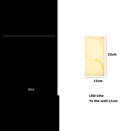 Applique murale LED géométrique étanche pour intérieur et extérieur — LZ4X9P2
