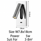 Argent A USB / Blanc chaud (2700-3500K)