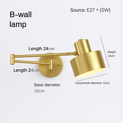 Applique murale LED dimmable pour lecture et étude — LZ4T9XJ