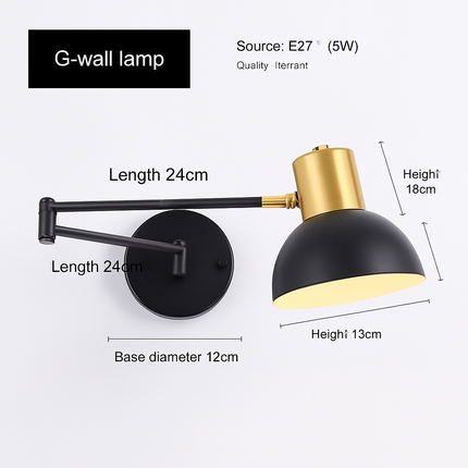 Applique murale LED dimmable pour lecture et étude — LZ4T9XJ