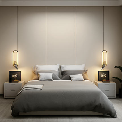 Applique murale LED avec lampe liseuse rotative pour tête de lit hôtel — LZ4X9P2