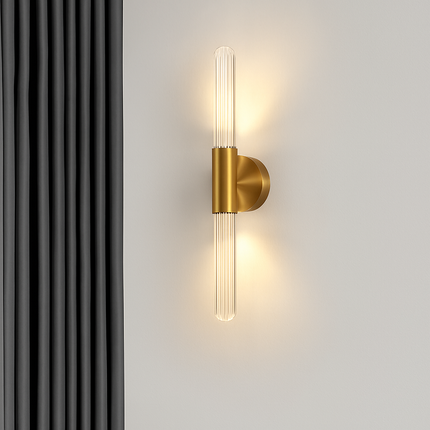 Applique murale LED longue en verre et fer moderne — LZ4XJ9