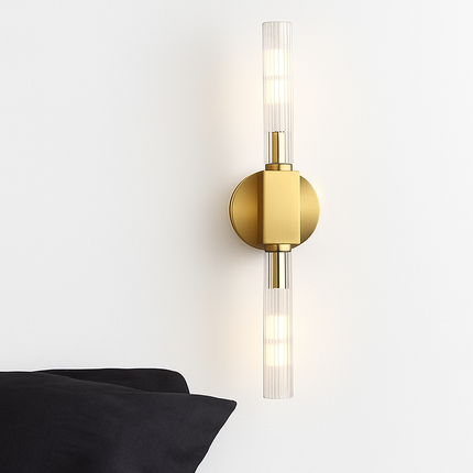 Applique murale LED longue en verre et fer moderne — LZ4XJ9