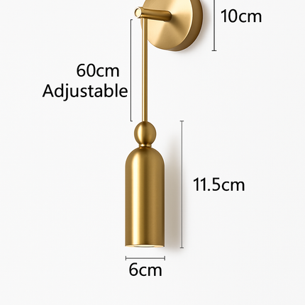 Applique murale LED longue en verre et fer moderne — LZ4XJ9