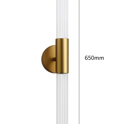 Applique murale LED longue en verre et fer moderne — LZ4XJ9