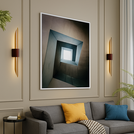 Applique murale LED longue en verre et fer moderne — LZ4XJ9