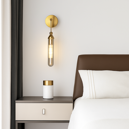 Applique murale LED longue en verre et fer moderne — LZ4XJ9
