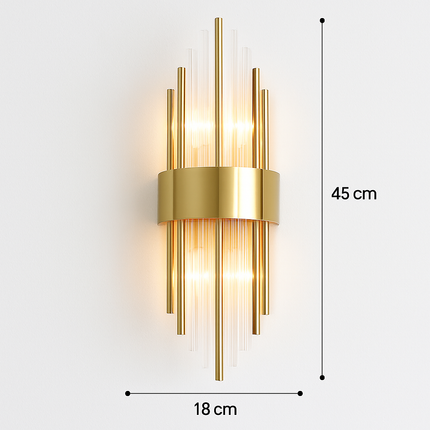 applique murale led luxe moderne dorée