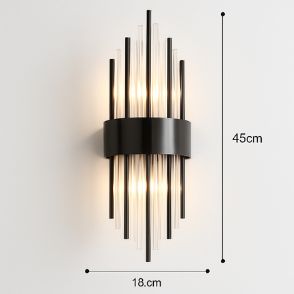 applique murale led luxe moderne dorée