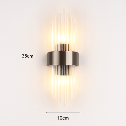 applique murale led luxe moderne dorée