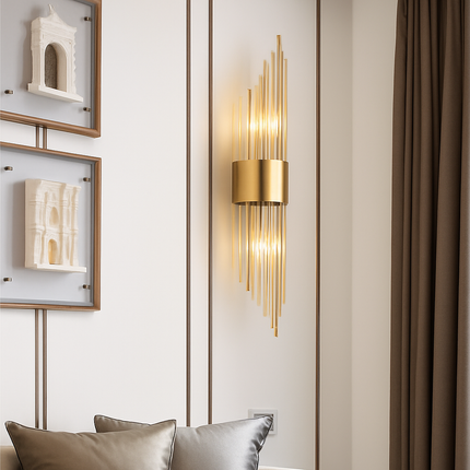 applique murale led luxe moderne dorée