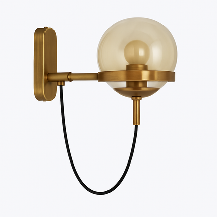 Applique murale LED en métal avec globe en verre — LZ4X9P2