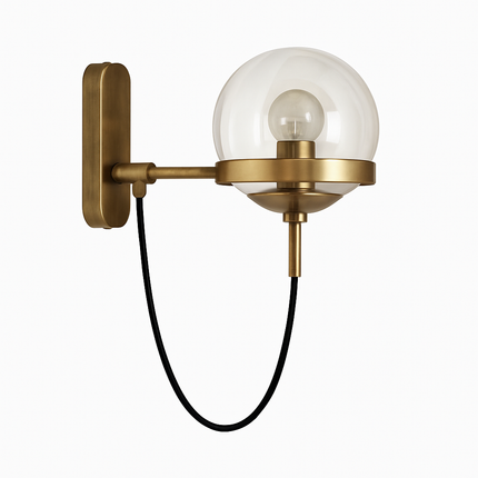 Applique murale LED en métal avec globe en verre — LZ4X9P2