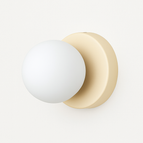 Blanc / Abat-jour en verre 10 cm