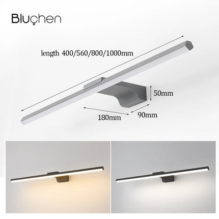 applique murale à led moderne avec intensité variable pour intérieur