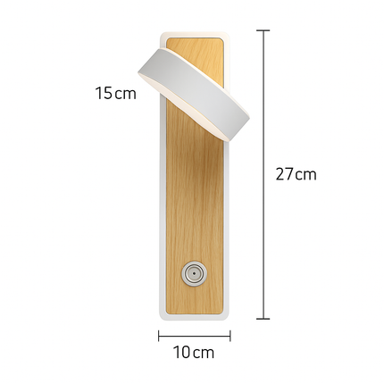 Applique murale LED moderne avec interrupteur pour lecture — LZ4Q7M2