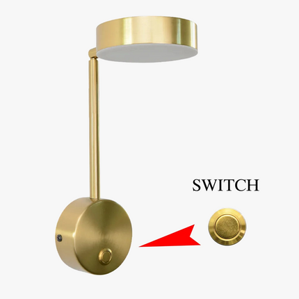 Applique murale LED moderne avec interrupteur rotatif pour décoration — LZ4X9P2