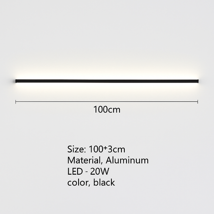 Applique murale LED moderne en métal avec variateur d’intensité — LZ4G7Q2