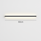 80cm-Noir / Lumière blanche