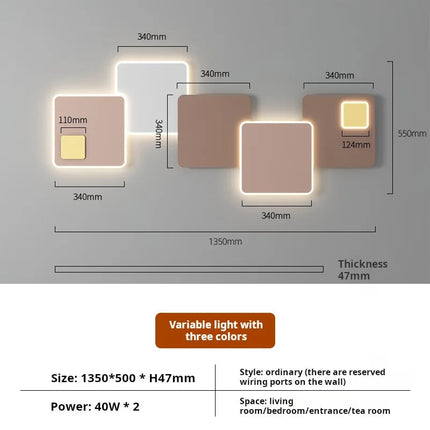 Applique murale LED au design moderne pour ambiance décorative — LZ4X9T2