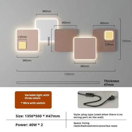 Applique murale LED au design moderne pour ambiance décorative — LZ4X9T2