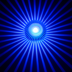 Bleu / Encastré dans