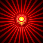 Rouge / Encastré dans