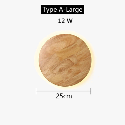 Applique murale LED en bois au design nordique moderne — LZ4X9P2